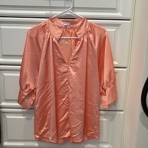 Satin Peach Top